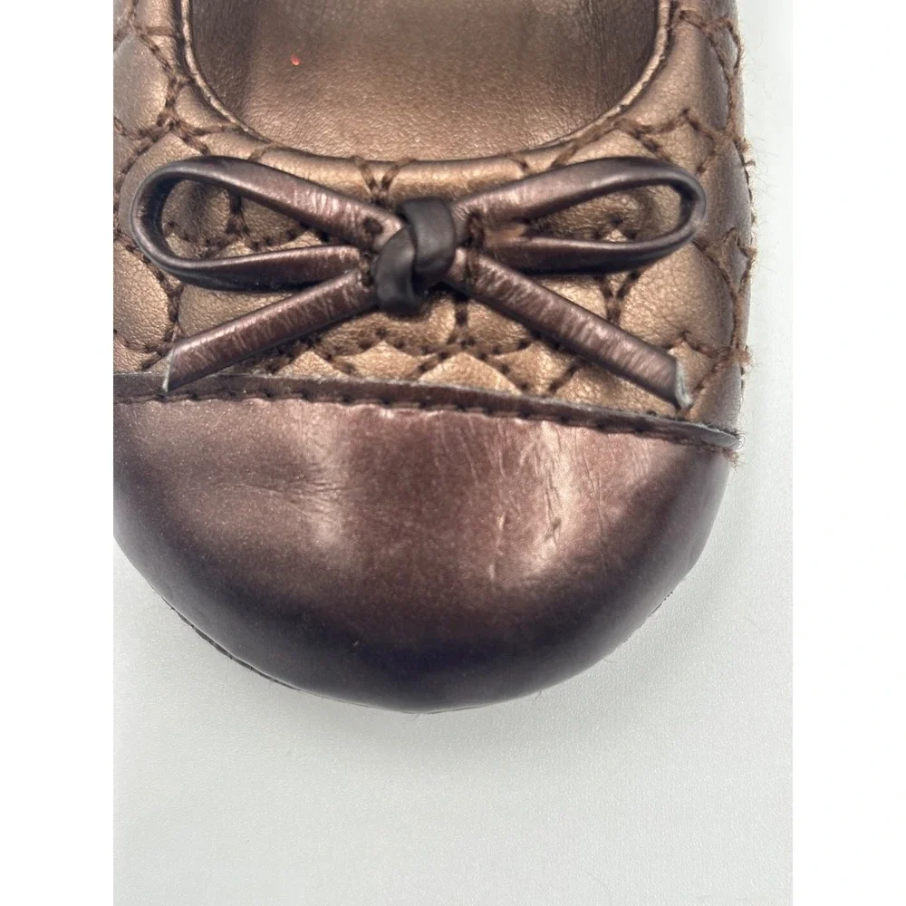 Koala Baby Shiny Brown Baby Girls' Mary Jane's Size 3 New